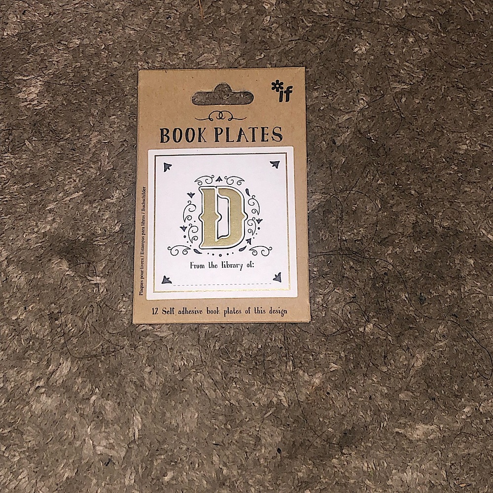 Letter D Bookplate